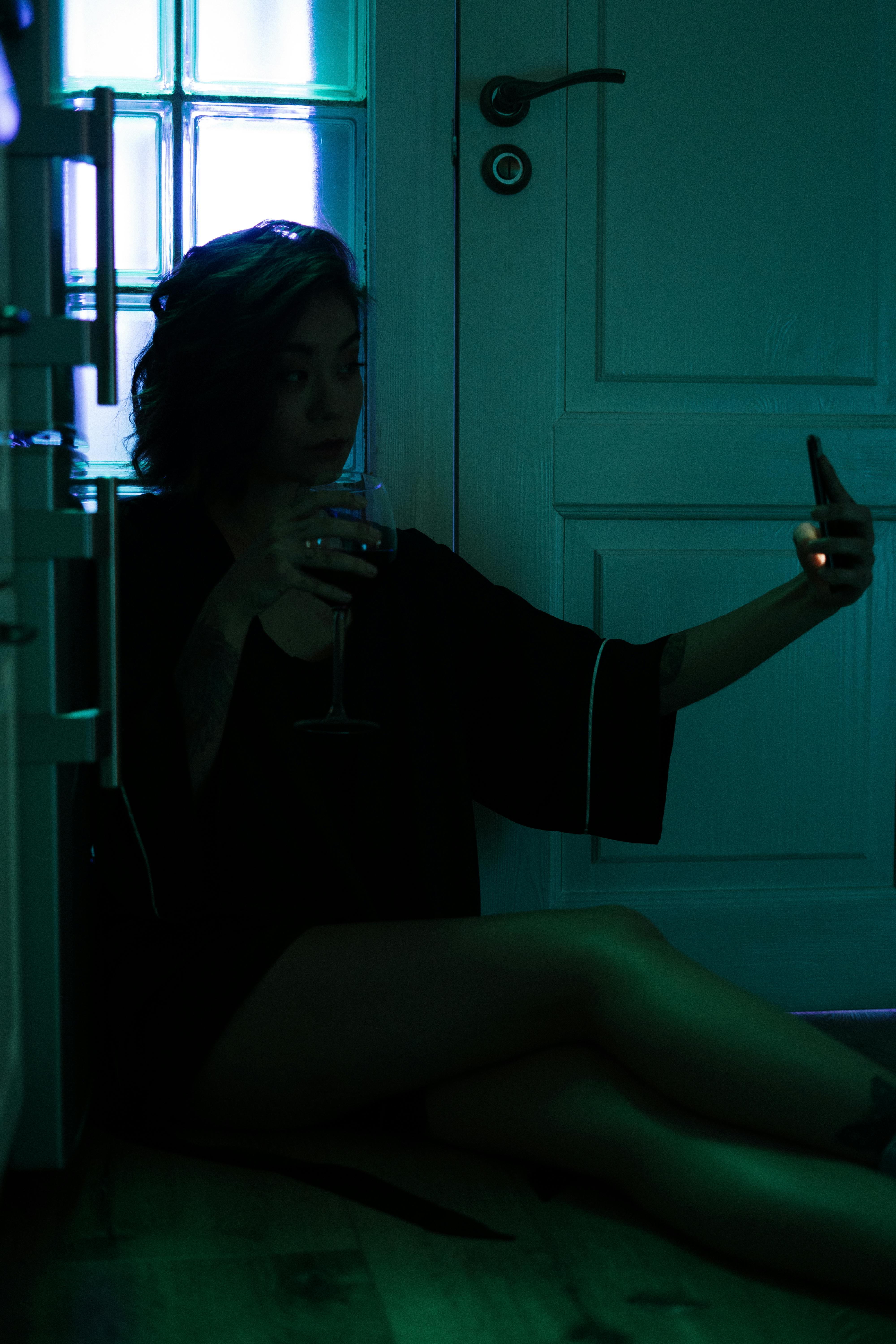 Girl holding a phone